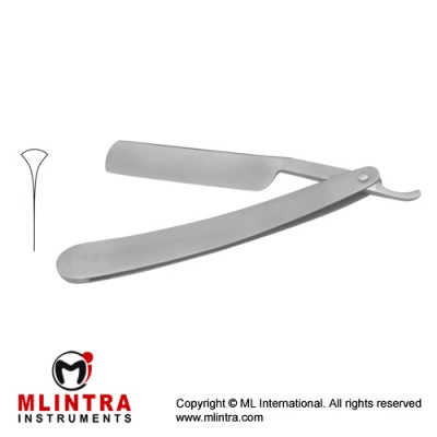 Razor Knife Hollow Blades on Both Sides Stainless Steel, Blade Size 75 mm